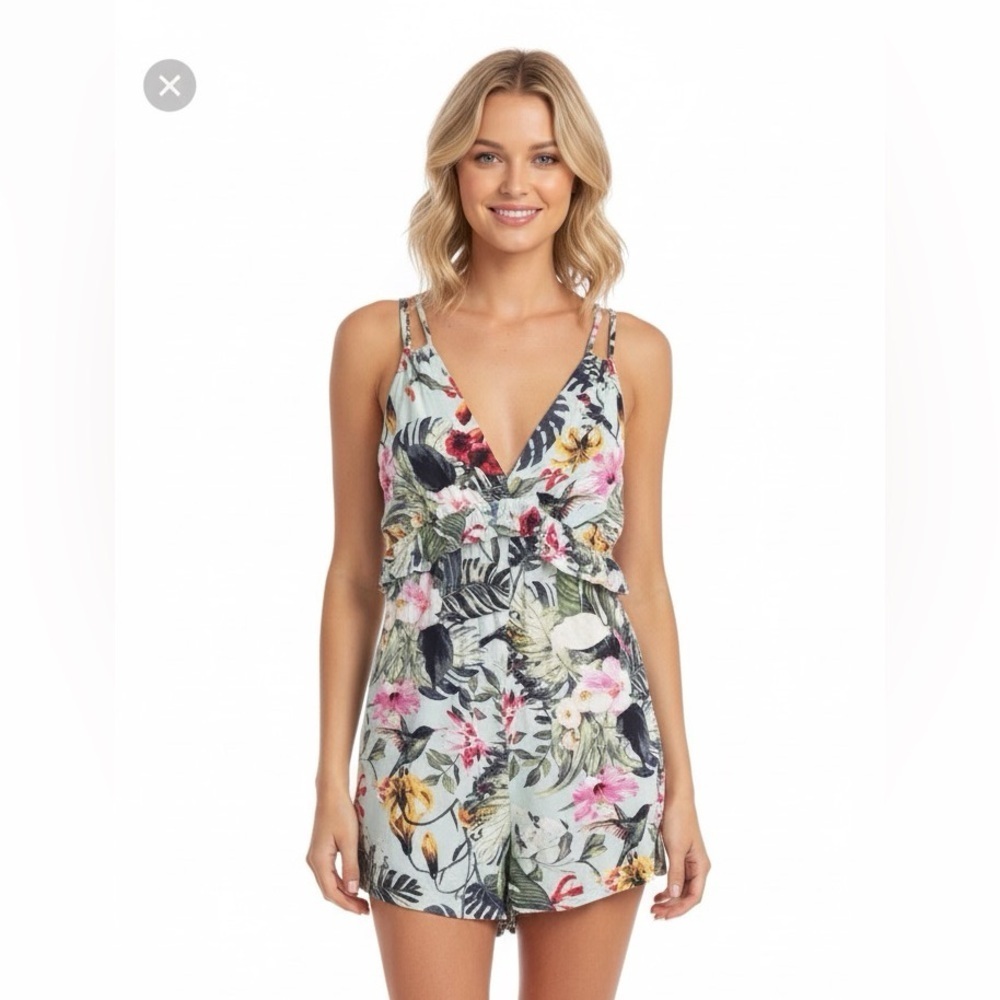 Parc & Lex xsmall flirty tropical summer romper